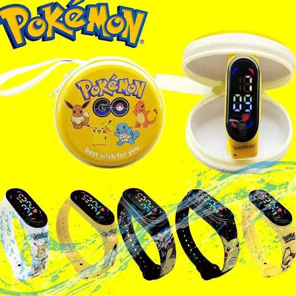 Pokemon Pikachu Digital Uhr Mit Geschenkbox Fur Kinder