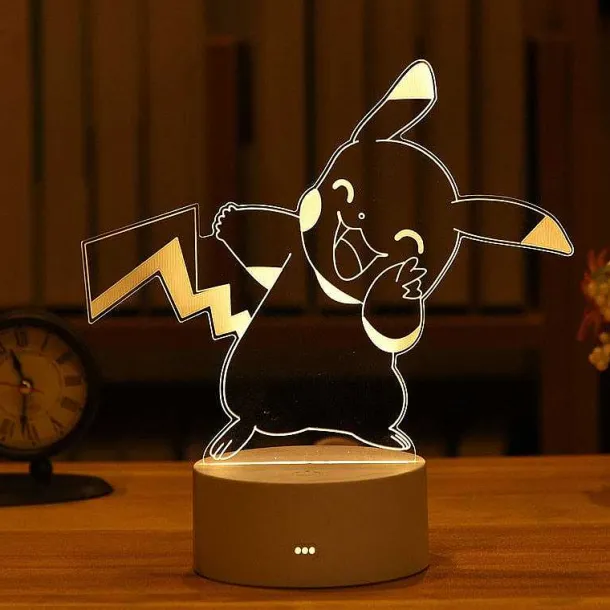 Pokemon Pikachu 3D Led Nachtlampe