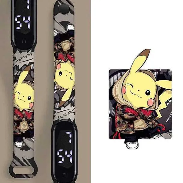 Pokemon Pikachu Elektronische Armbanduhr Mit Digital Anzeige