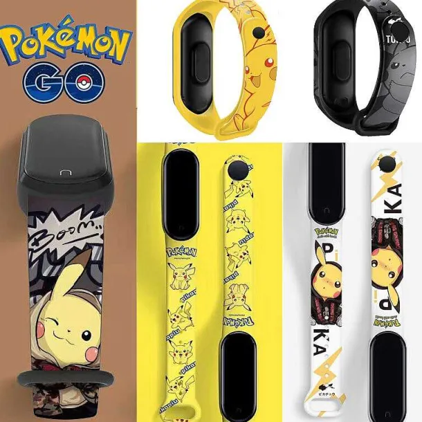 Pokemon Pikachu Elektronische Armbanduhr Mit Digital Anzeige