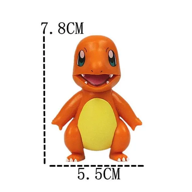 Pokemon Pikachu. Glumanda, Bisasam, Schiggy, Pummeluff Oder Enton Figur