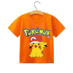 Pokemon Pikachu Kinder Sommer T-Shirts In Vielen Motiven Und Grosen