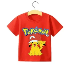 Pokemon Pikachu Kinder Sommer T-Shirts In Vielen Motiven Und Grosen