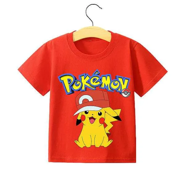Pokemon Pikachu Kinder Sommer T-Shirts In Vielen Motiven Und Grosen
