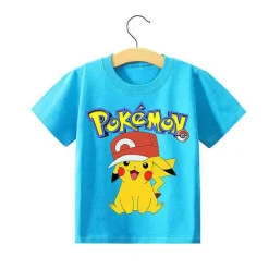 Pokemon Pikachu Kinder Sommer T-Shirts In Vielen Motiven Und Grosen