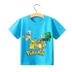 Pokemon Pikachu Kinder Sommer T-Shirts In Vielen Motiven Und Grosen