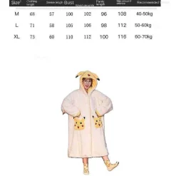 Pokemon Pikachu Kuscheliger Fleece Bademantel