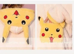 Pokemon Pikachu Kuscheliger Fleece Bademantel
