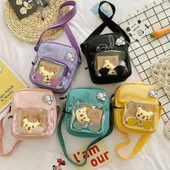 Pokemon Pikachu Messenger Bag Mit Transparenter Front