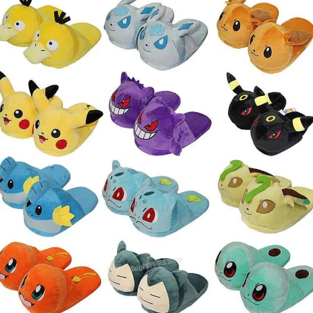 Pokemon Pikachu, Nachtara Oder Relaxo Flauschige Hausschuhe