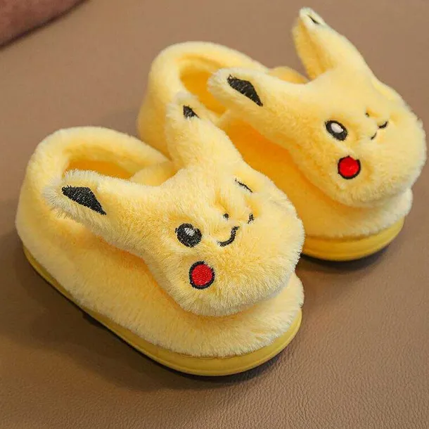 Pokemon Pikachu Pluschige Kinder Hausschuhe