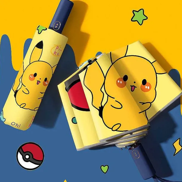 Pokemon Pikachu Regenschirme (Manuell Oder Automatik)