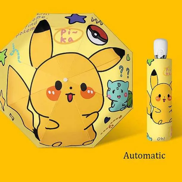 Pokemon Pikachu Regenschirme (Manuell Oder Automatik)