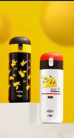 Pokemon Pikachu Thermo-Trinkflasche, 450 Ml
