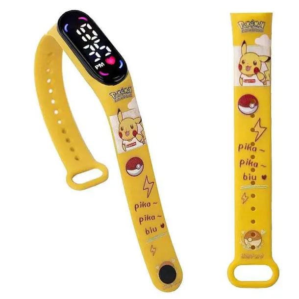 Pokemon Pikachu U. A. Digital Armbanduhr Fur Kinder