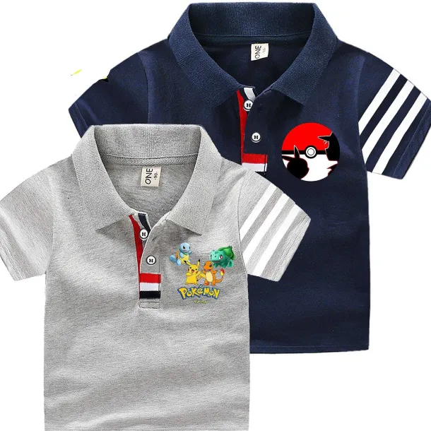 Pokemon Polo Shirts Fur Kinder Mit Vielen Verschiedenen Motiven Fur Den Sommer
