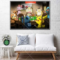 Pokemon Poster Kunstdrucke Ash Ketchum Pikachu Jigglypuff Etc.