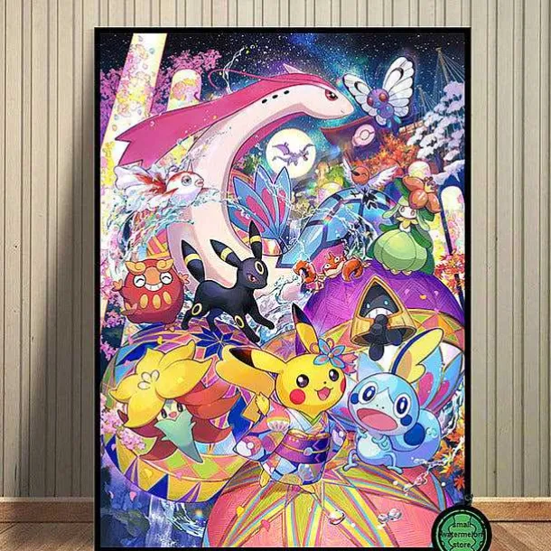 Pokemon Poster Kunstdrucke Ash Ketchum Pikachu Jigglypuff Etc.