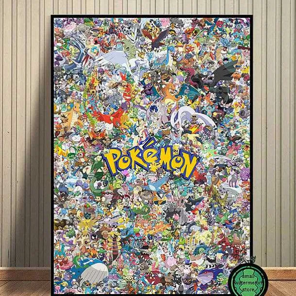 Pokemon Poster Kunstdrucke Ash Ketchum Pikachu Jigglypuff Etc.