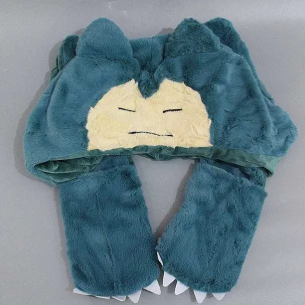 Pokemon Relaxo Snorlax Pluschige Cosplay Mutze Mit Langen Ohren