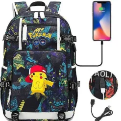 Pokemon Rucksack Mit Smartphone Ladefunktion