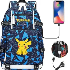 Pokemon Rucksack Mit Smartphone Ladefunktion