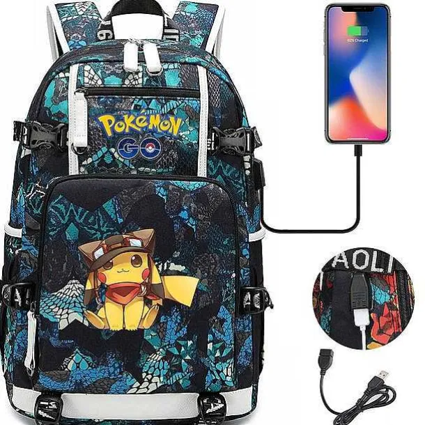 Pokemon Rucksack Mit Smartphone Ladefunktion