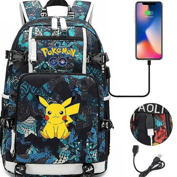 Pokemon Rucksack Mit Smartphone Ladefunktion