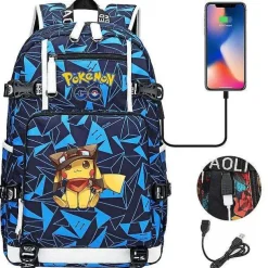 Pokemon Rucksack Mit Smartphone Ladefunktion