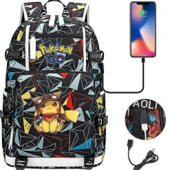 Pokemon Rucksack Mit Smartphone Ladefunktion