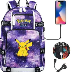 Pokemon Rucksack Mit Smartphone Ladefunktion