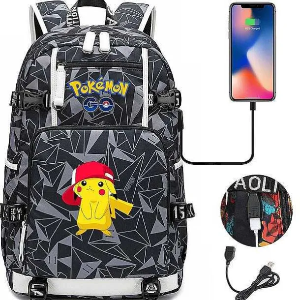 Pokemon Rucksack Mit Smartphone Ladefunktion