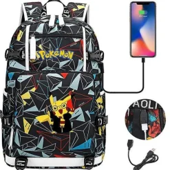 Pokemon Rucksack Mit Usb - Ideal Fur Laptops