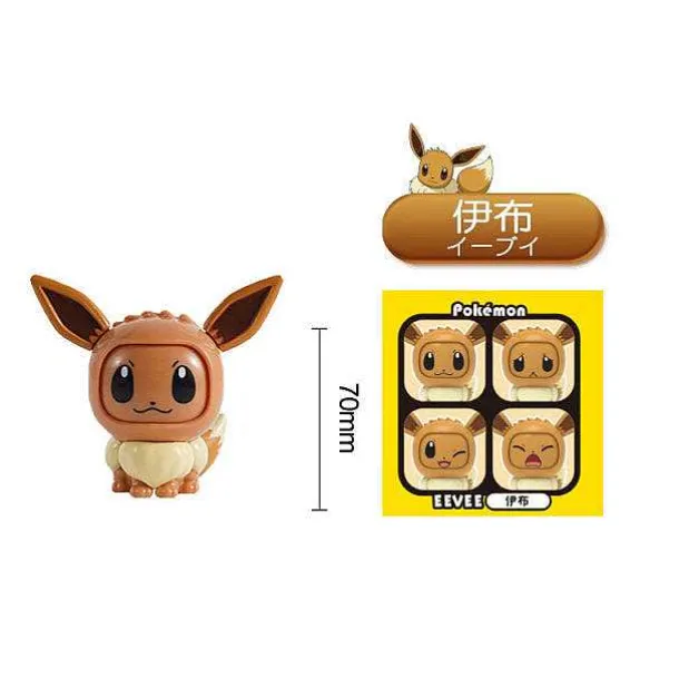 Pokemon Sammelfiguren Mit Wechselgesicht (Ca. 5 Cm)