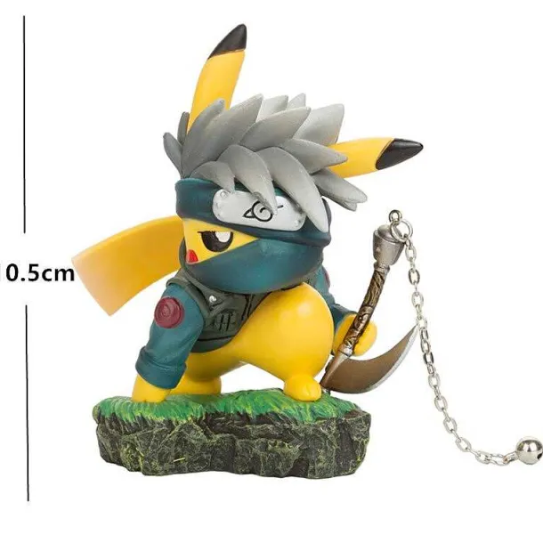 Pokemon Sammelfigur Pikachu Im Manga Naruto Optik, Ca. 10Cm