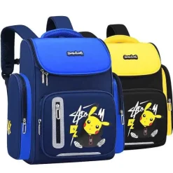 Pokemon Schul Rucksack Mit Pikachu Pokemon Motiv In Blau Oder Gelb