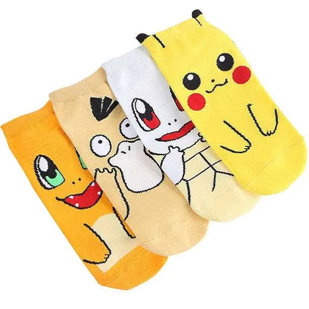 Pokemon Sneaker Socken - One Size - Viele Motive