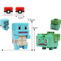 Pokemon Spielzeug Figuren Und Balle Im Pixel Look