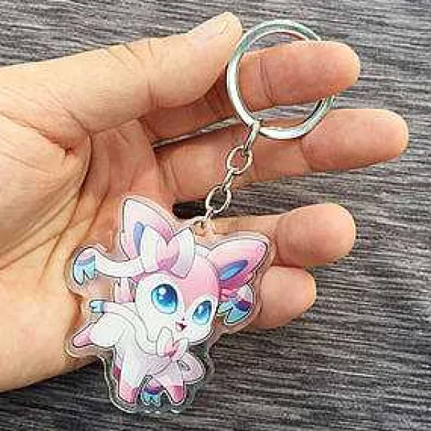 Pokemon Sylveon Keychain / Anhanger / Lanyard