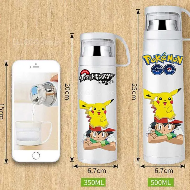 Pokemon Thermoskanne Wasserflasche In Vielen Motiven (350Ml Oder 500Ml)