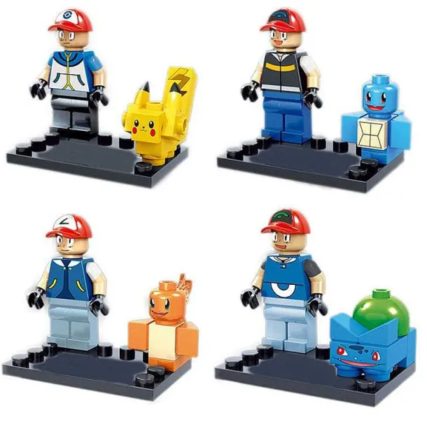 Pokemon Trainer Set Mit 4 Figuren