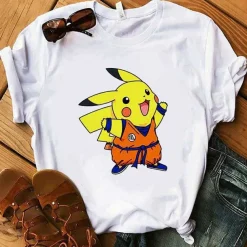 Pokemon T-Shirt Fur Frauen / Madchen Snorlax Togepi Squirtle Japanese T-Shirt