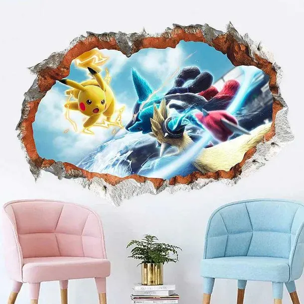 Pokemon Wandtattoo Wand Sticker - Verschiedene Motive