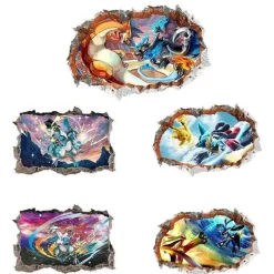 Pokemon Wandtattoo Wand Sticker - Verschiedene Motive