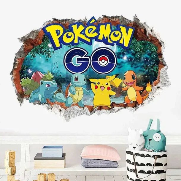 Pokemon Wandtattoo Wand Sticker - Verschiedene Motive