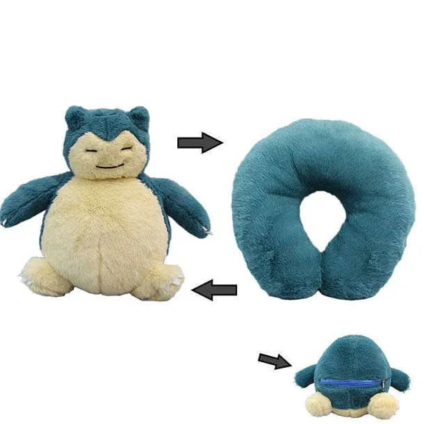 Relaxo Snorlax Kuschel Nacken Kissen - Stofftier