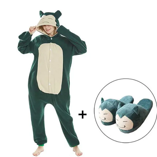 Relaxo / Snorlax Onesie Kuschel Pokemon Schlafanzug
