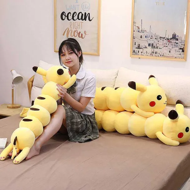 Riesiger Pikachu Kuschelwurm Stofftier