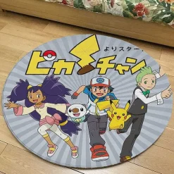 Runder Flanel Pokemon Teppich In Vielen Motiven