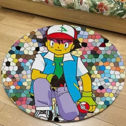 Runder Flanel Pokemon Teppich In Vielen Motiven